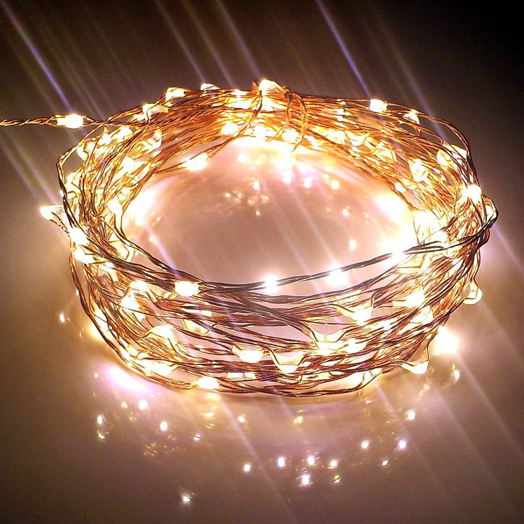 30m Copper Plug Warmwhite LED string lights Christmas fairy lights wedding decorations-Fairy Lights-1stAvenue
