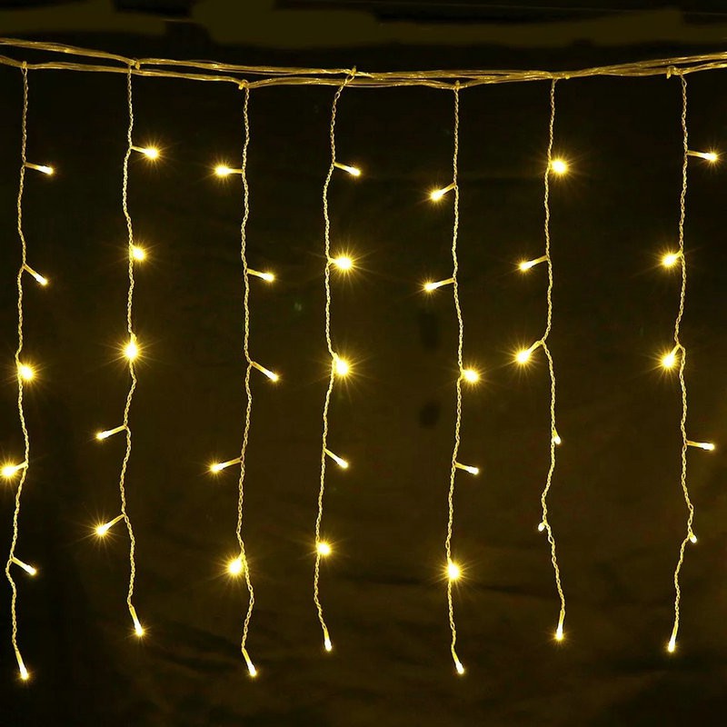 4M*0.6M LED Curtain fairy lights Warm white