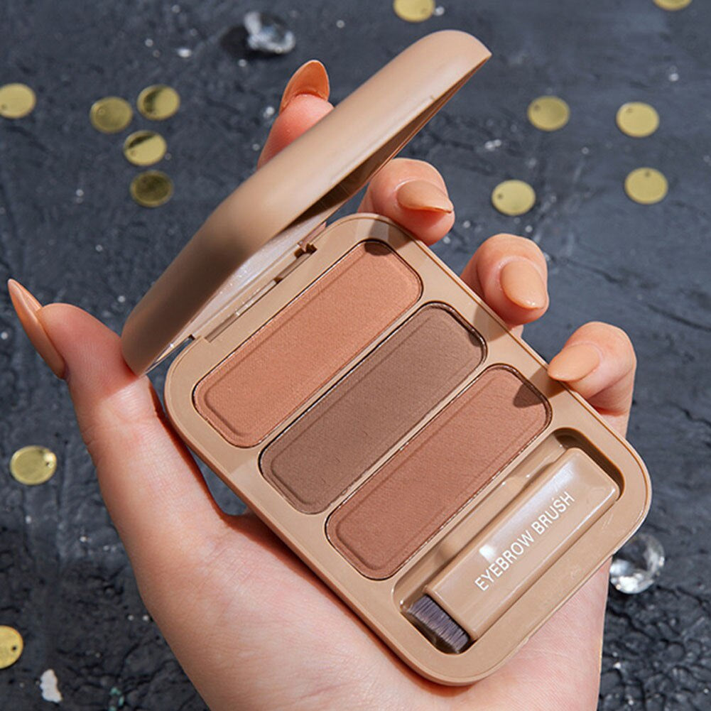 Hanru Hanru 3 Colors Long-wearing Multipurpose Portable Eyebrow Powder Fine ...