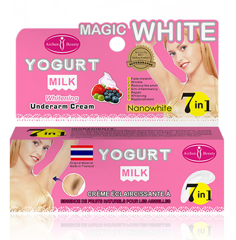 Aichun Beauty Magic White Body Underarm Yogurt Milk Whitening Cream 7 in 1 80g-Beauty Product-1stAvenue