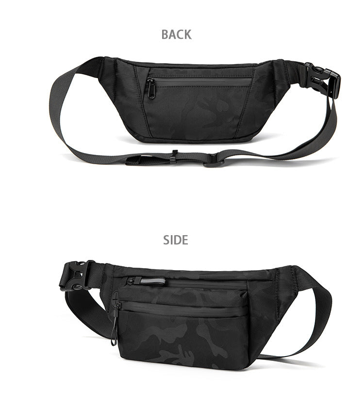 End & Start Men's waist bag, leisure chest bag, multi-function-End & Start-1stAvenue