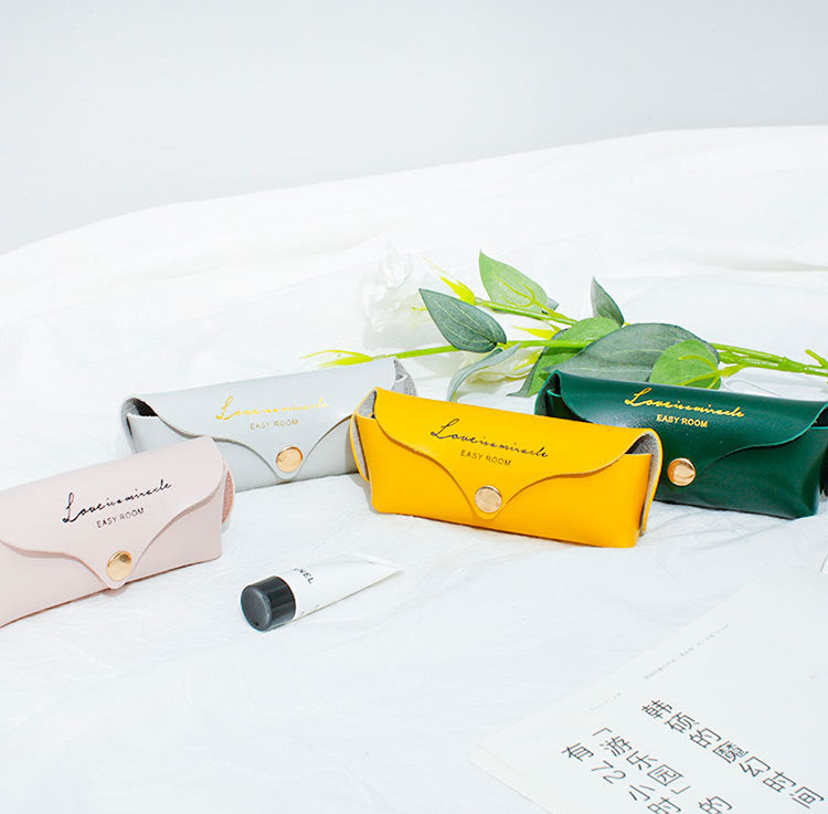 Lipstick pouch cosmetic leather bag mini portable small portable-Travel Organizer-1stAvenue