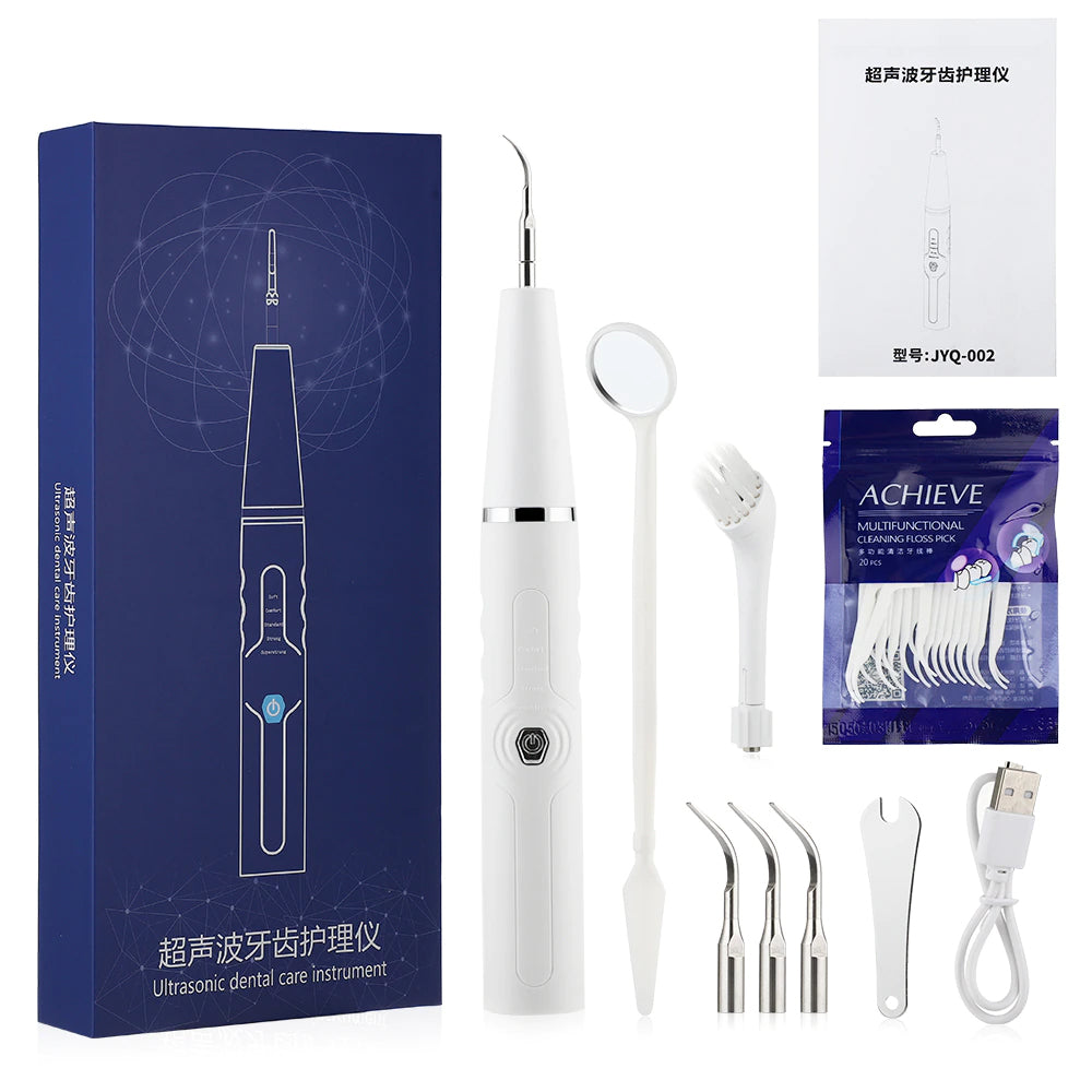 Electric Ultrasonic Calculus Remover Dental whitener Scaler Oral Irrigator Tartar Stains Remover Teeth Clean Oral Hygiene Tools-Oral Care-1stAvenue