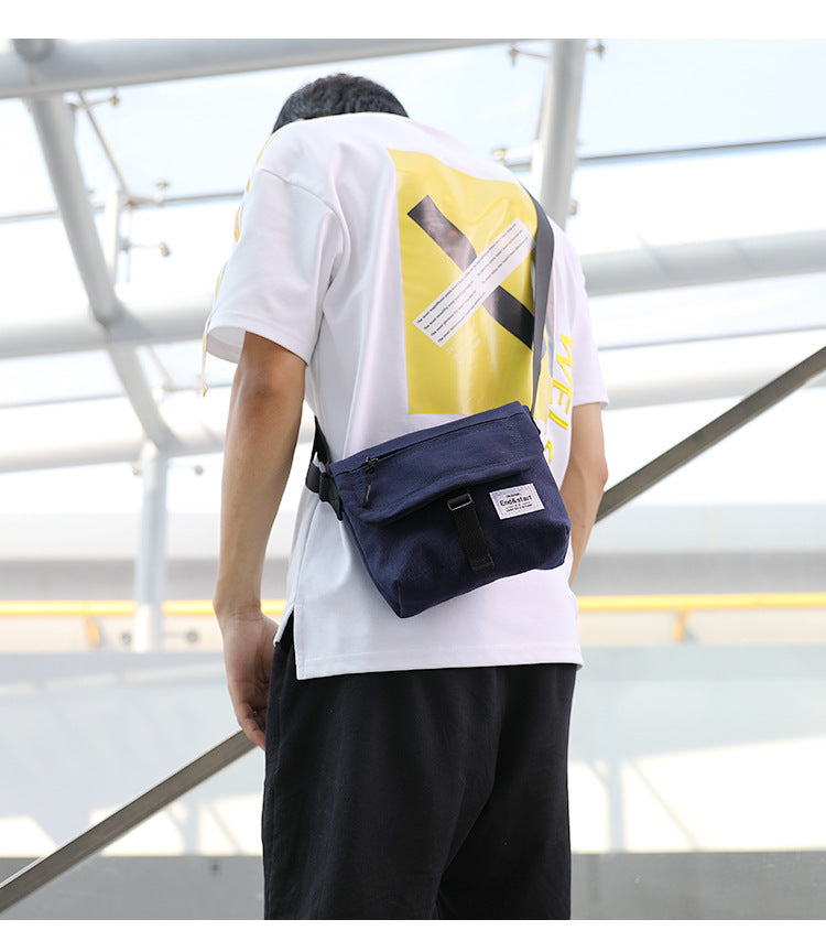 End & Start Messenger bag men's trendy brand shoulder bag canvas boys diagonally small bag shoulder bag-End & Start-1stAvenue
