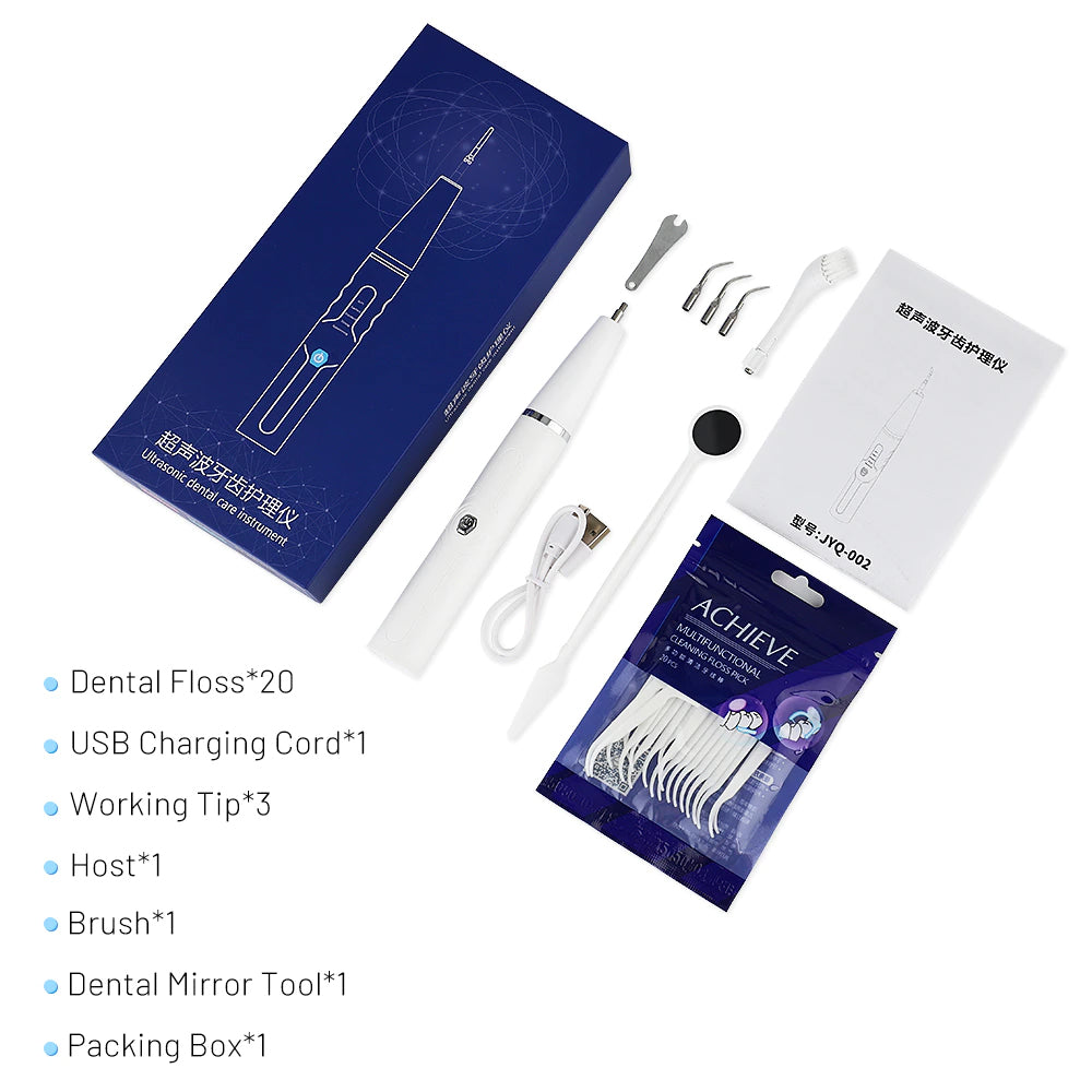 Electric Ultrasonic Calculus Remover Dental whitener Scaler Oral Irrigator Tartar Stains Remover Teeth Clean Oral Hygiene Tools-Oral Care-1stAvenue