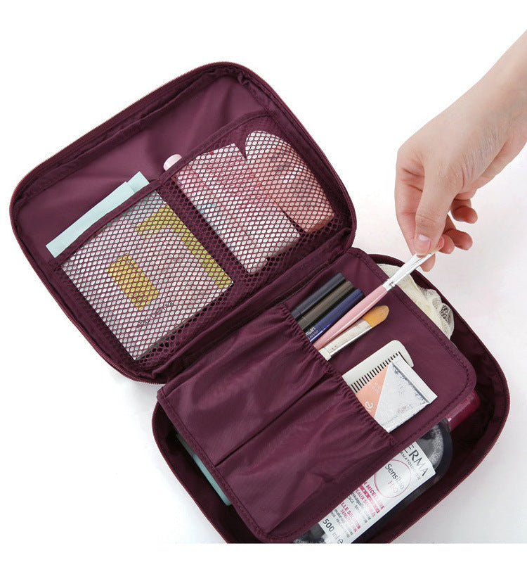 Korean travel pouch waterproof wash bag cosmetic bag storage bag cosmetic-Travel Organizer-1stAvenue