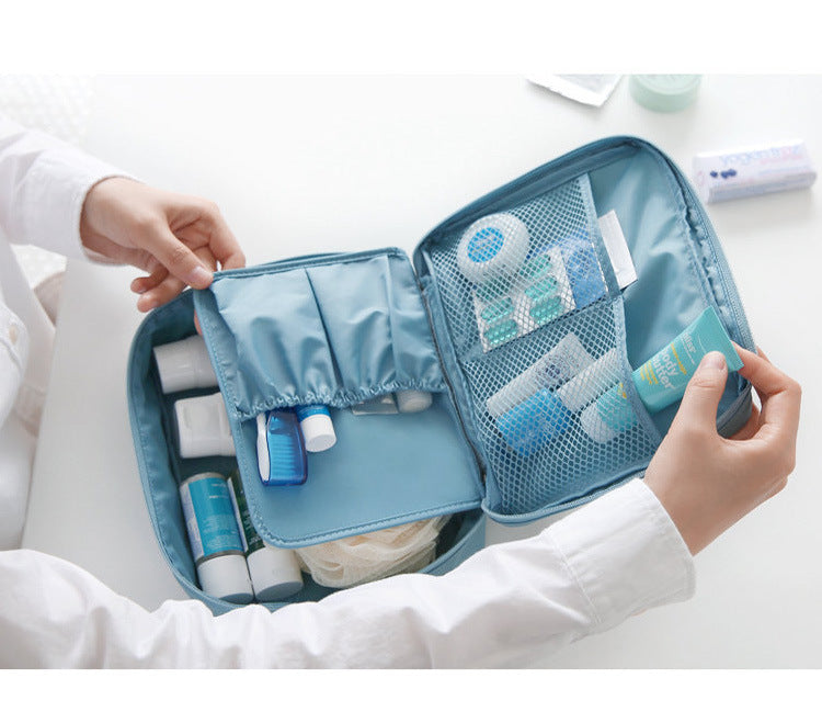 Korean travel pouch waterproof wash bag cosmetic bag storage bag cosmetic-Travel Organizer-1stAvenue