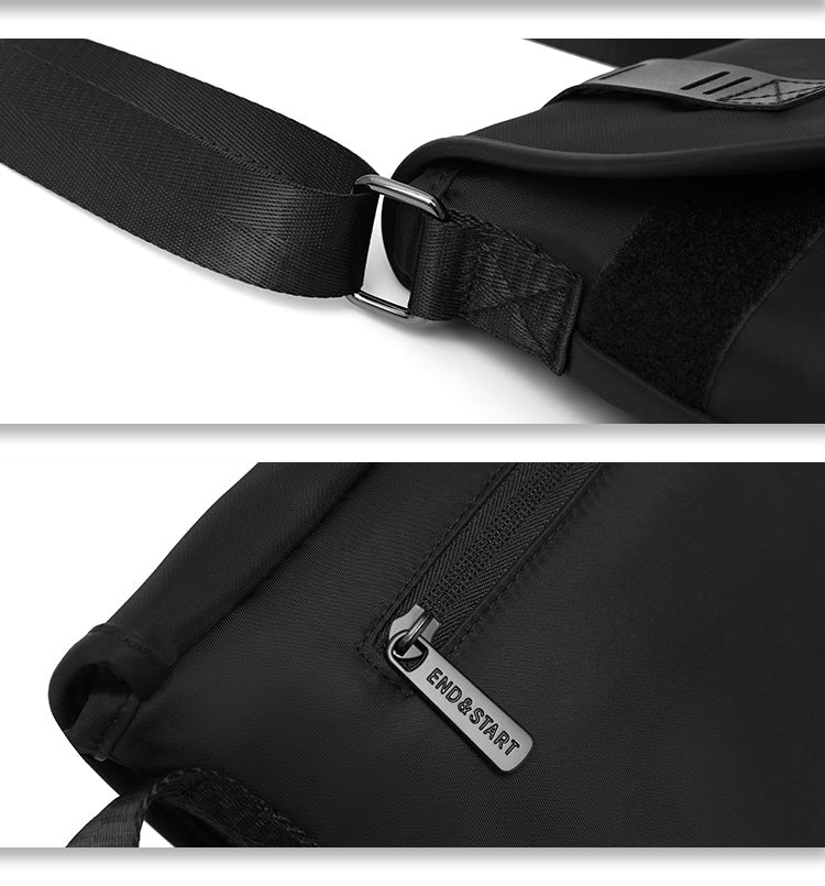 End & Start Men's shoulder bag tooling small cross bag casual fashion brand men's messenger bag street trend 2526-End & Start-1stAvenue