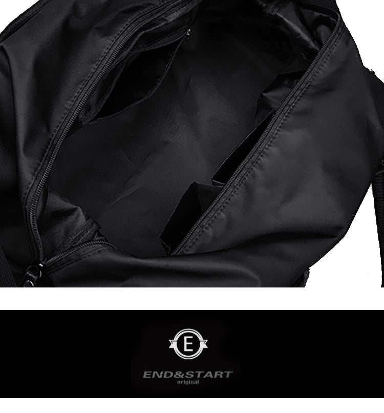 End & Start Nylon Men's Handbags Large Capacity Luggage Shoulder Messenger Bag Outdoor Waterproof Luggage Bag 2916-End & Start-1stAvenue