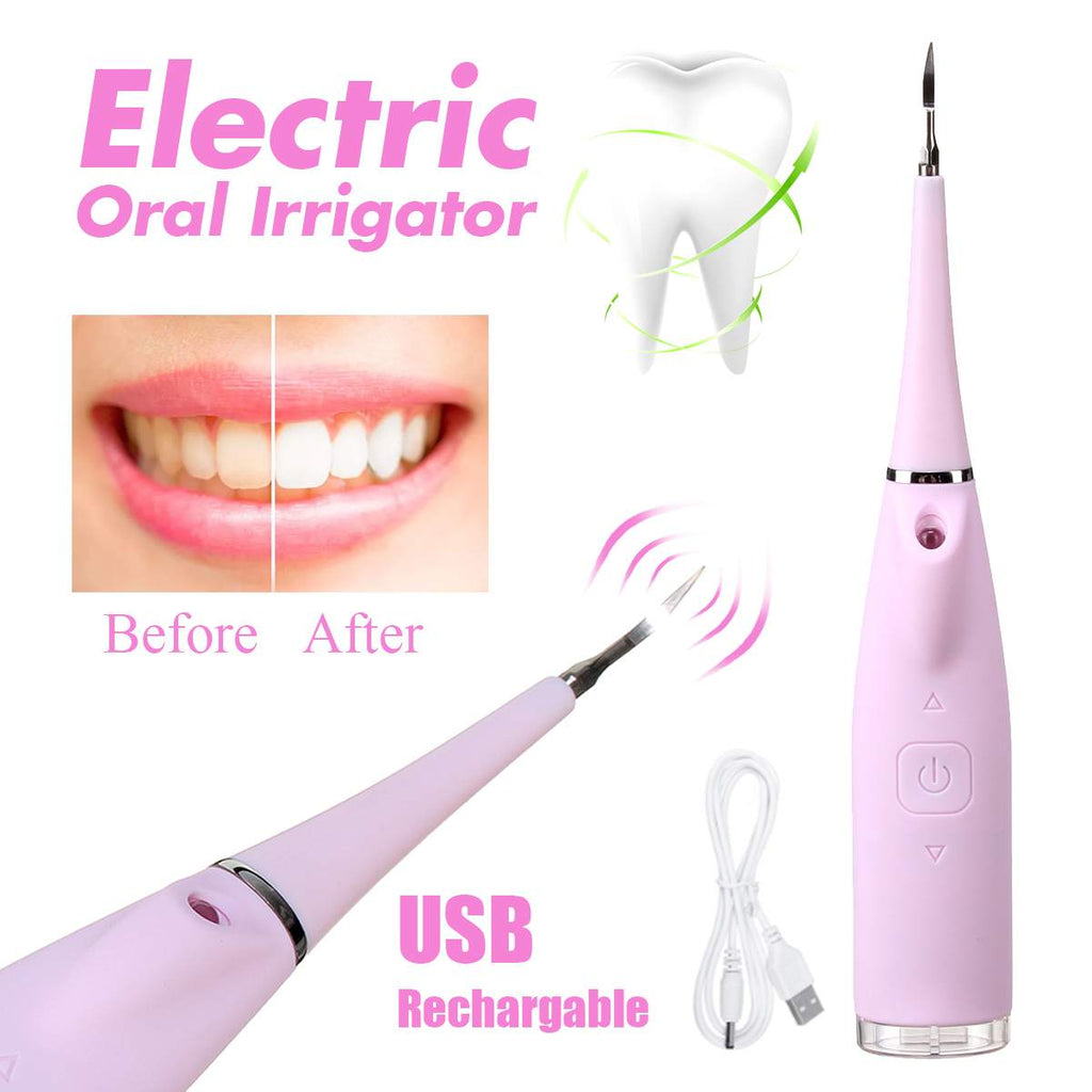 Portable Electric Oral Irrigator Teeth Cleaner Calculus Removal Dental Hygiene Dental Water Flosser Tooth Cleaner Rechargable-beauty tool-1stAvenue