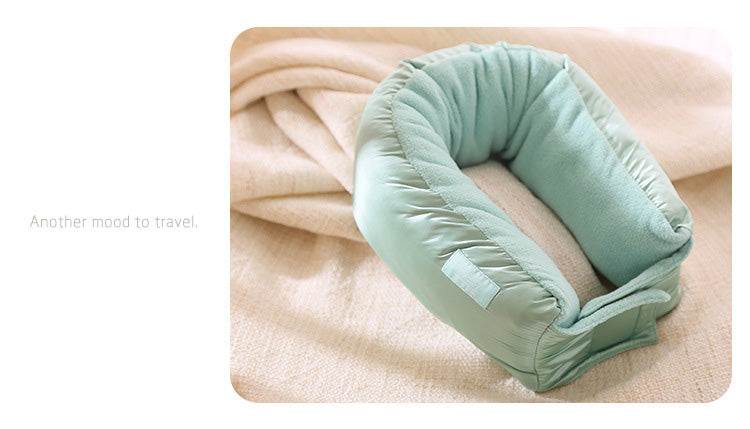 3-in-1 U-shaped travel pillow travel storage folding blanket patented product-Travel Organizer-1stAvenue