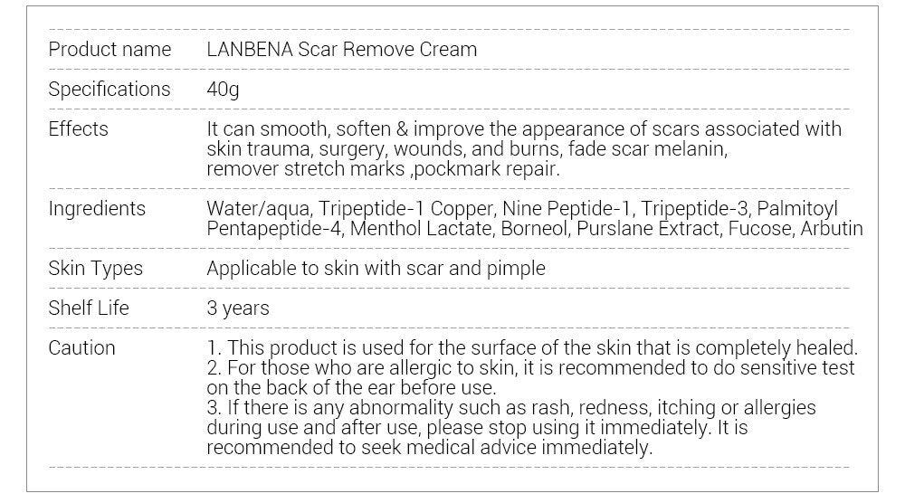 LANBENA Scar Removal Stretch Marks Cream 40g Repairing Hyperplastic Scars-Beauty Product-1stAvenue
