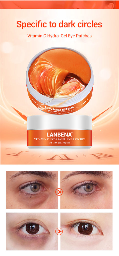 LANBENA Eye Mask Collagen VC Gel Eye Patch Anti Aging Repair Wrinkle Lighten Eye Skin Remover Dark Eye Circle Eye Care-Skin care-1stAvenue