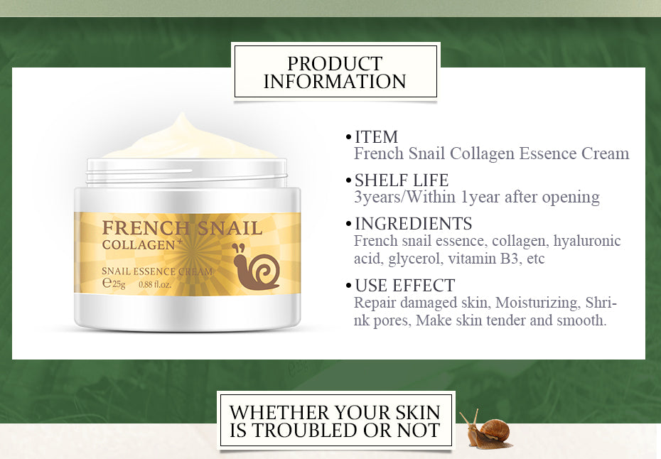 LAIKOU Snail Rejuvenating Essence Cream 25g Acne Scar Removal Cream For Face Skin Care Whitening Cream Face Cream Facial Care-Laikou-1stAvenue
