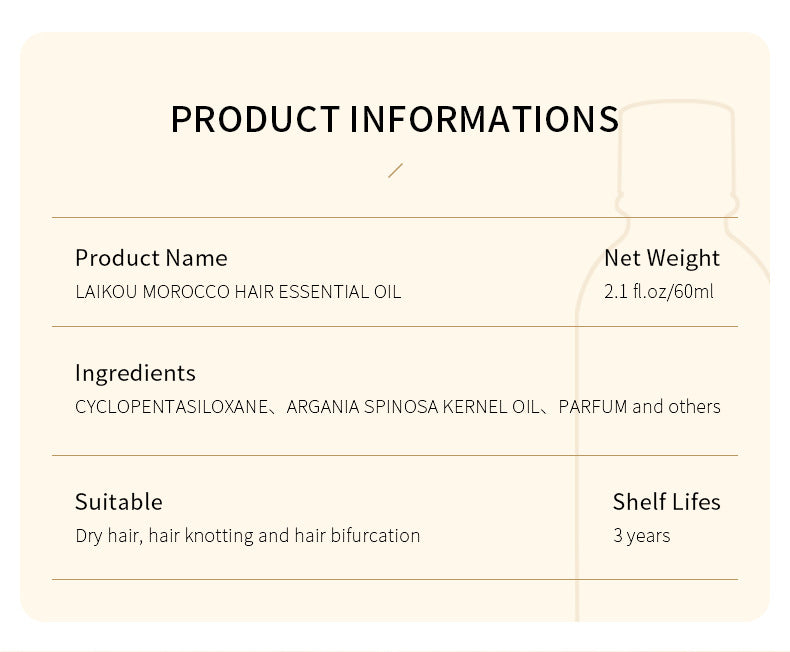 LAIKOU Morocco Hair Essential oil 60ml-Laikou-1stAvenue