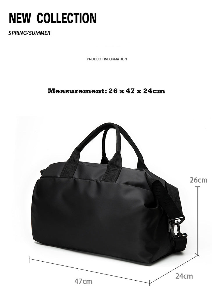 End & Start Nylon Men's Handbags Large Capacity Luggage Shoulder Messenger Bag Outdoor Waterproof Luggage Bag 2916-End & Start-1stAvenue