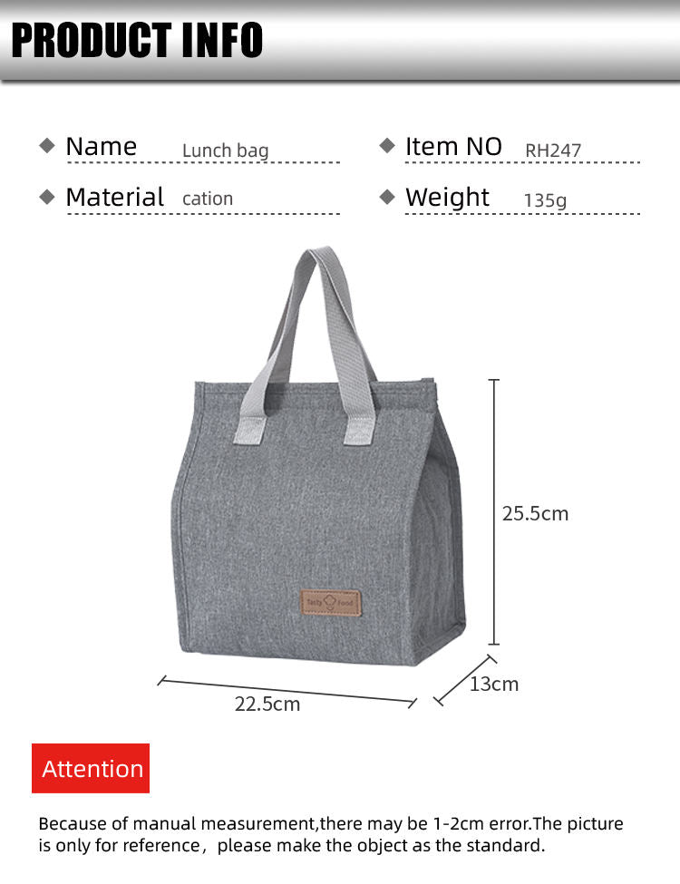 Lunch cooler bag thermal lunch tote bag simple and new fashion lunch bag insulated-cooler bag-1stAvenue