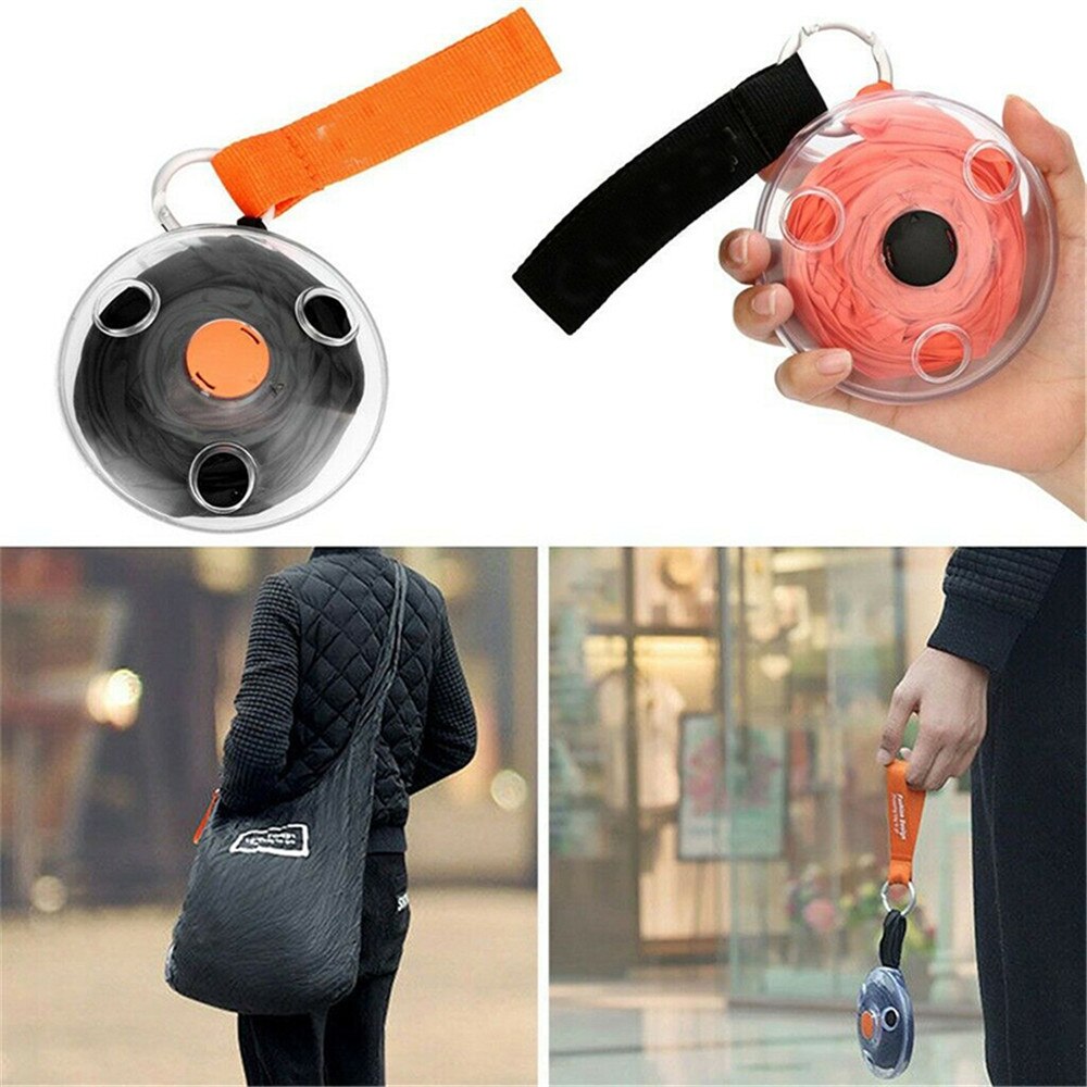Portable Telescopic Shopping Bag Small Disc Shopping Bag Foldable Reusable-Travel Organizer-1stAvenue
