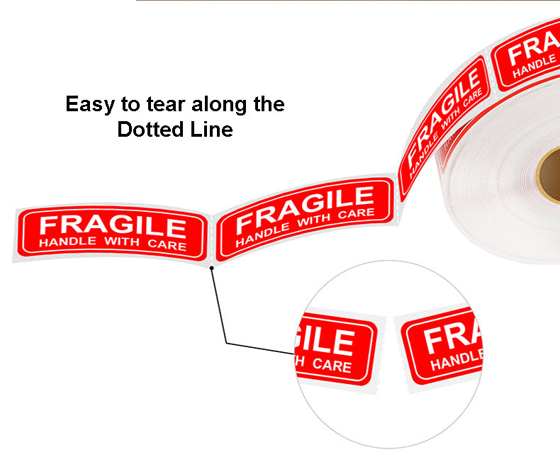 Fragile sticker 9x5cm 13x7cm handle with care sticker-Packing Material-1stAvenue