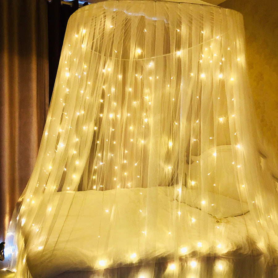 3m x 3m Curtain Fairy Lights 300 Led String Lights Plug-Fairy Lights-1stAvenue