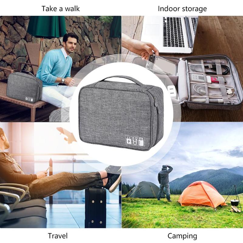 Gadget Case Portable Waterproof Digital USB Gadget Organizer-Travel Organizer-1stAvenue