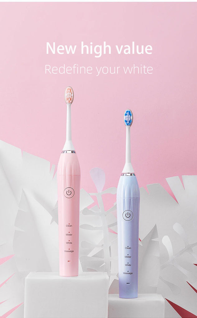 New portable charging easy carry travel electric Waterproof u tooth brush head adult electric toothbrush-Toothbrushes-1stAvenue