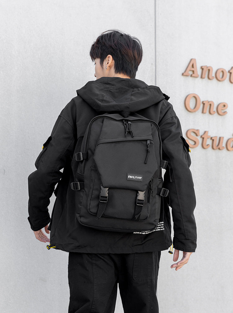 End & Start backpack ins schoolbag Korean version 2062-Fashion Bag-1stAvenue
