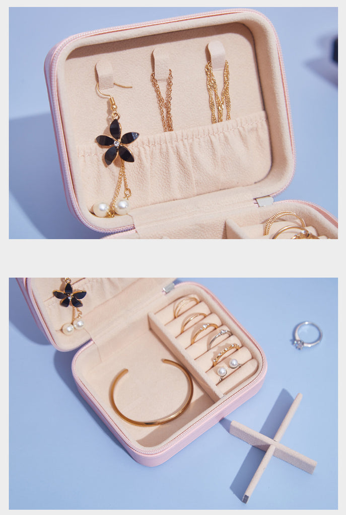Rectangle jewellery box earrings Rings creative portable jewellery storage box-Jewellery Box-1stAvenue