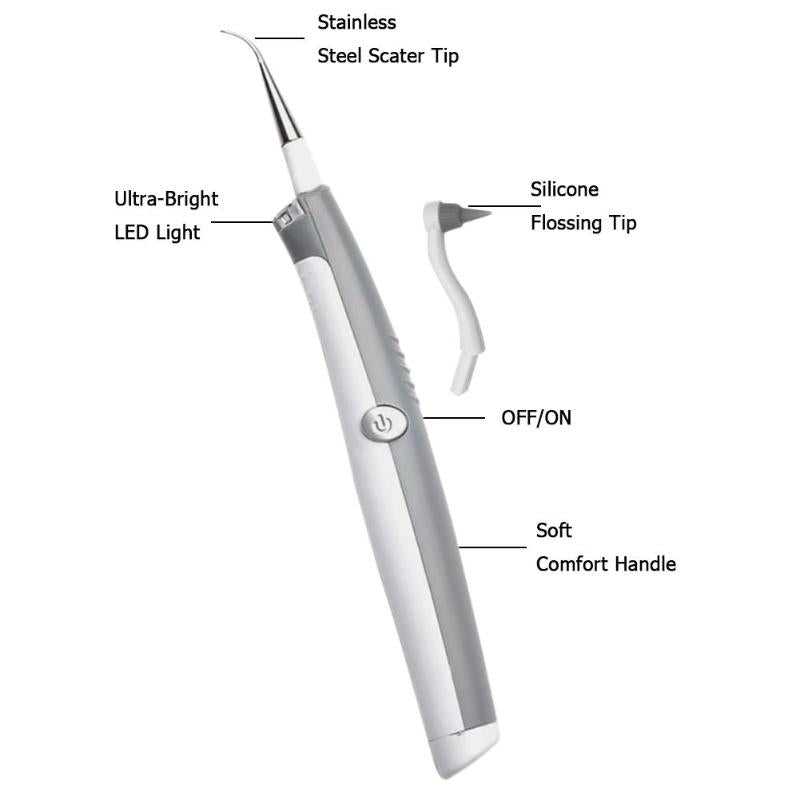 Portable Electric Sonic Dental Scaler Tooth Calculus Remover Tooth Stains Tartar Tool-Beauty Product-1stAvenue