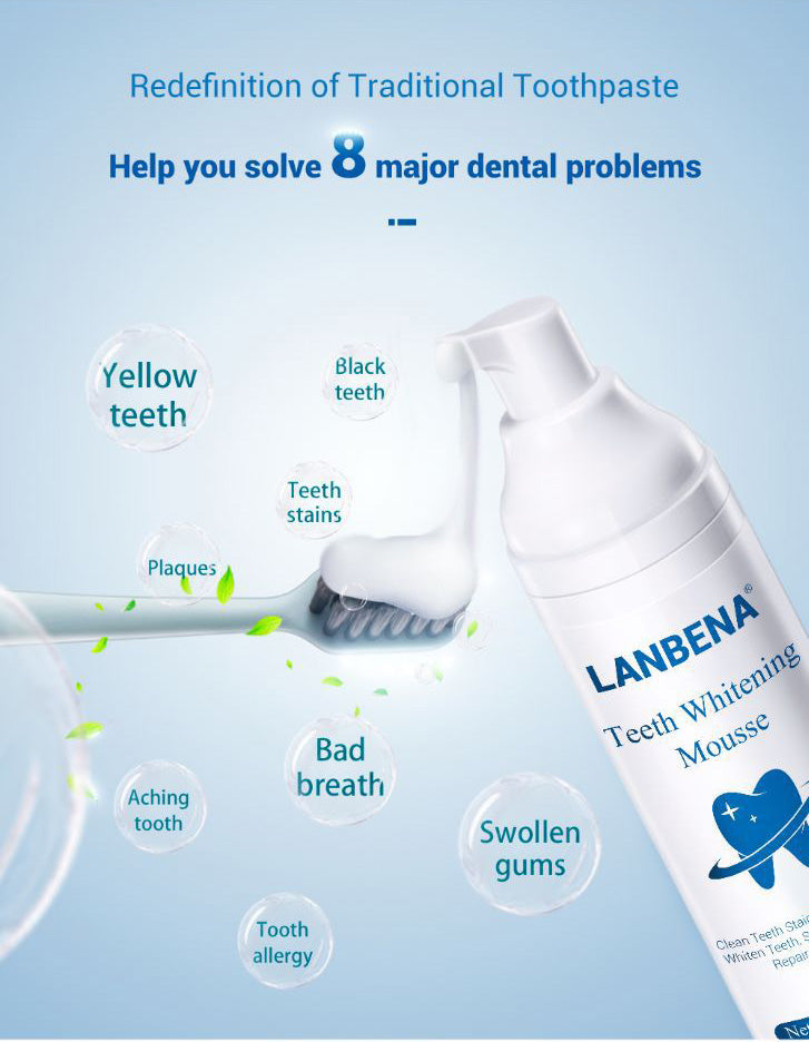 LANBENA Teeth Whitening Mousse 60ml-Skin care-1stAvenue
