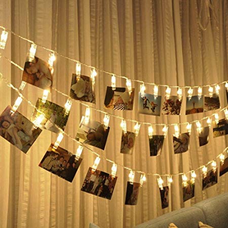 LED String lights Photo Clip Holder Home Decoration Fairy lights Battery-Fairy Lights-1stAvenue