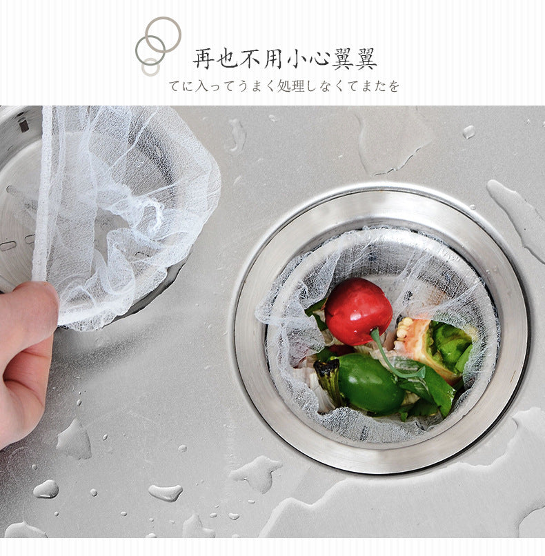 Japan SP Removable Sink Filter Mesh Kitchen Disposable Floor Drain Sink Mesh Bag Sink Pocket-Home Living-1stAvenue