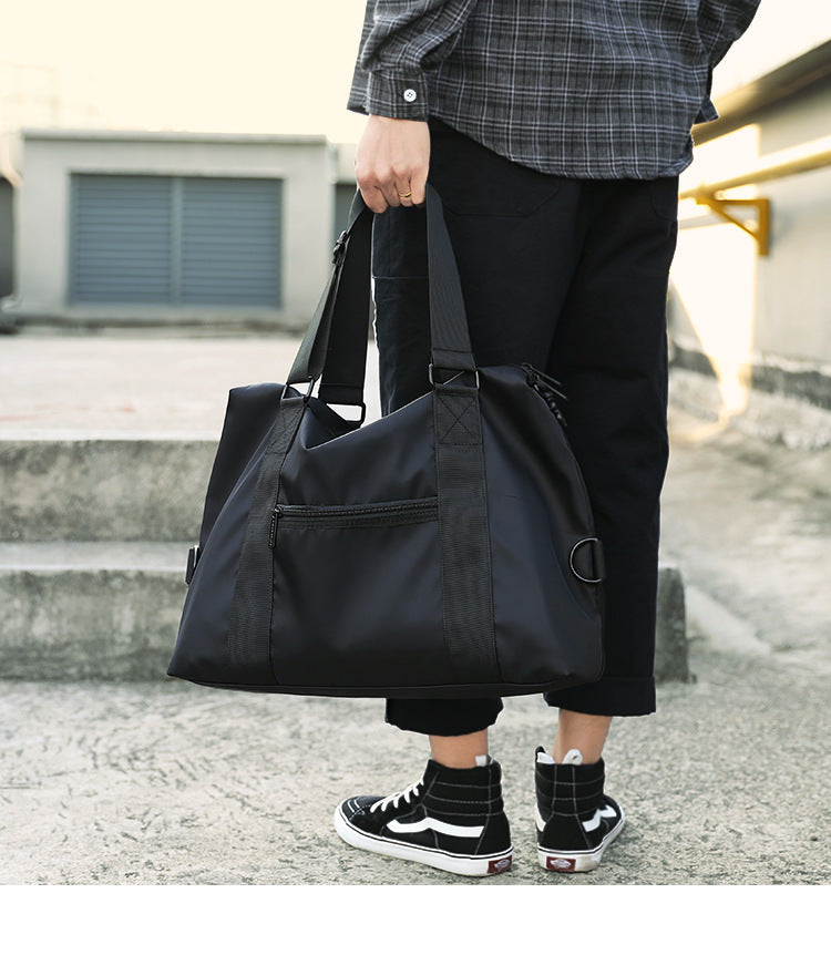 End & Start Hand-held travel bag for men on business trips, large-capacity duffel bag, short-distance lightweight casual shoulder bag-End & Start-1stAvenue