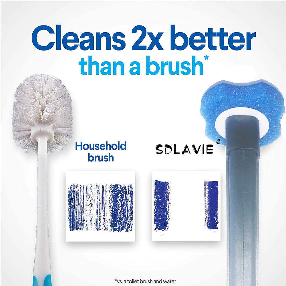 Toilet Bowl Brush Set Brush Head Comes With Detergent Efficient Cleaning Household Cleaning Toilet Brush-Home Cleaning Agent-1stAvenue
