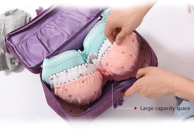 High Quality bra storage bag travel underwear storage bag Style of MUJI-Travel Organizer-1stAvenue