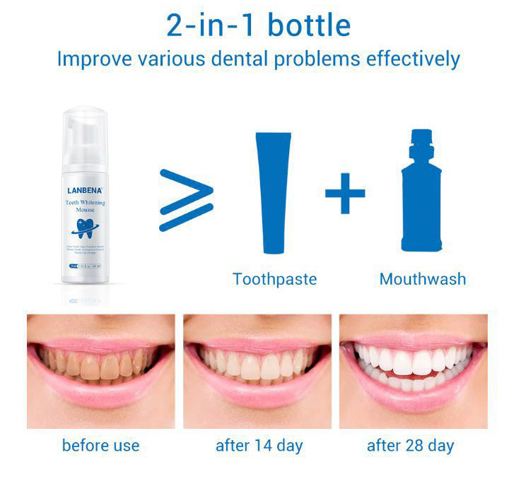 LANBENA Teeth Whitening Mousse 60ml-Skin care-1stAvenue
