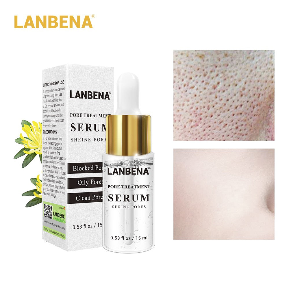 LANBENA Pores Shrink Serum Face T-zone Skin Care Firming Acne Treatment Blackhead Remover Shrink Pores Black Mask Smooth Skin-Skin care-1stAvenue