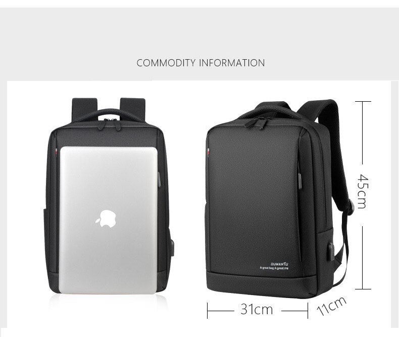 Men bag pack Business Backpack Computer Bag Large Capacity Backpack Splash proof Travel Bag laptop-Fashion Bag-1stAvenue