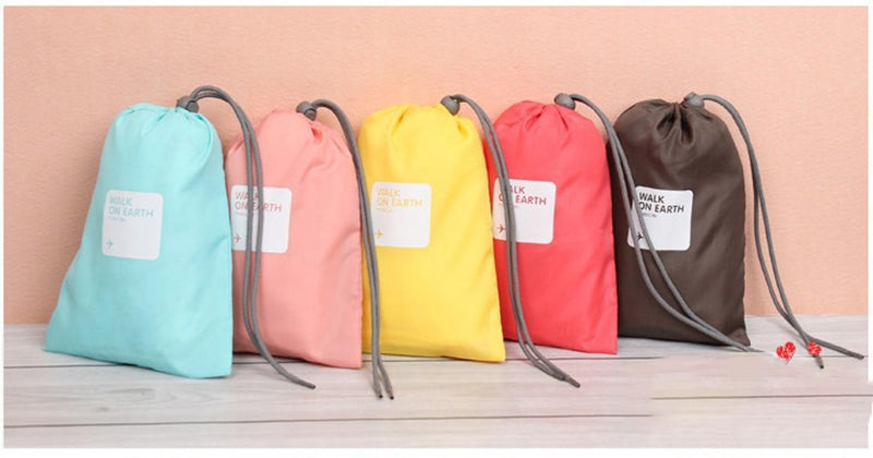 Travel Packing Organizer Bags Lightweight Packing Draw String Bag 4 pcs Set-Travel Organizer-1stAvenue