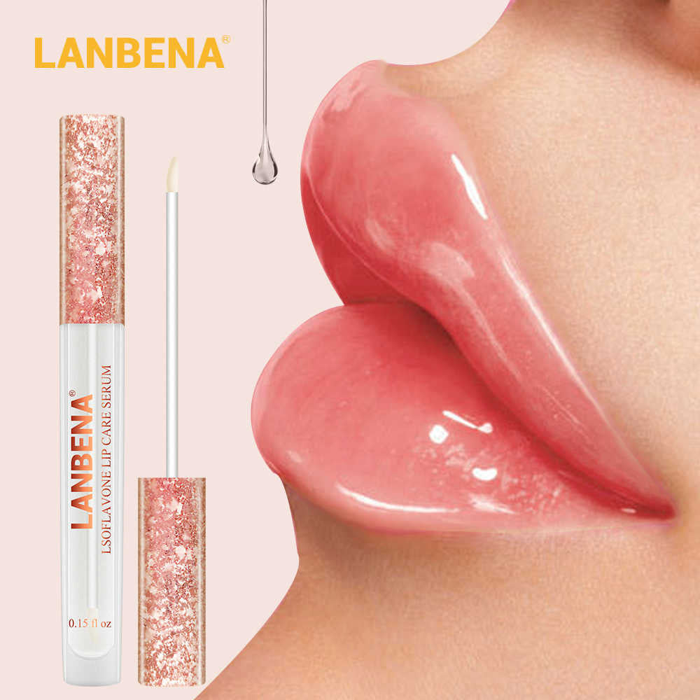 LANBENA Isoflavone Lip Enhancer Serum Lip Plumper Enhancer Increase Lip Elasticity Moisturizing Lip-Skin care-1stAvenue