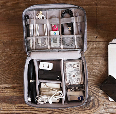 Gadget Case Portable Waterproof Digital USB Gadget Organizer-Travel Organizer-1stAvenue