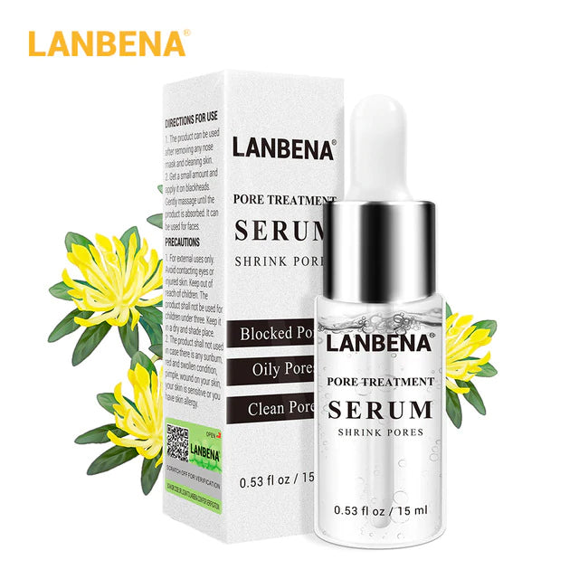 LANBENA Pores Shrink Serum Face T-zone Skin Care Firming Acne Treatment Blackhead Remover Shrink Pores Black Mask Smooth Skin-Skin care-1stAvenue